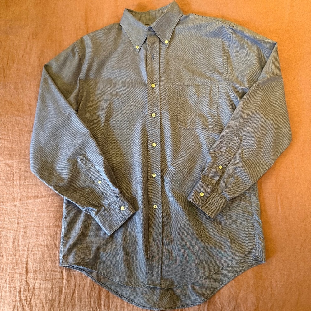 Lands’ End blue button down oxford